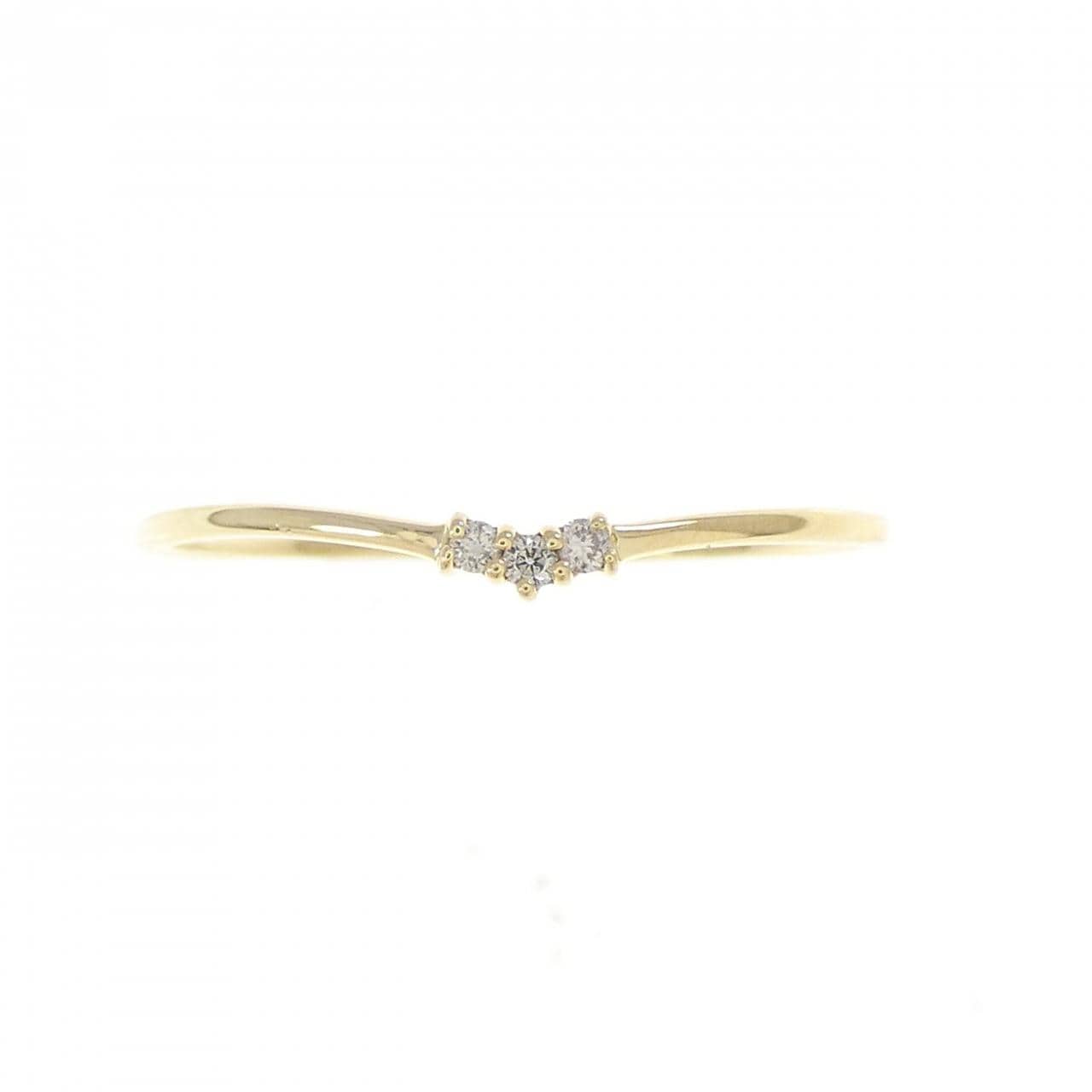 K18YG ダイヤモンド リング 0.03CT