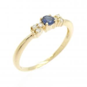 K18YG サファイヤ リング