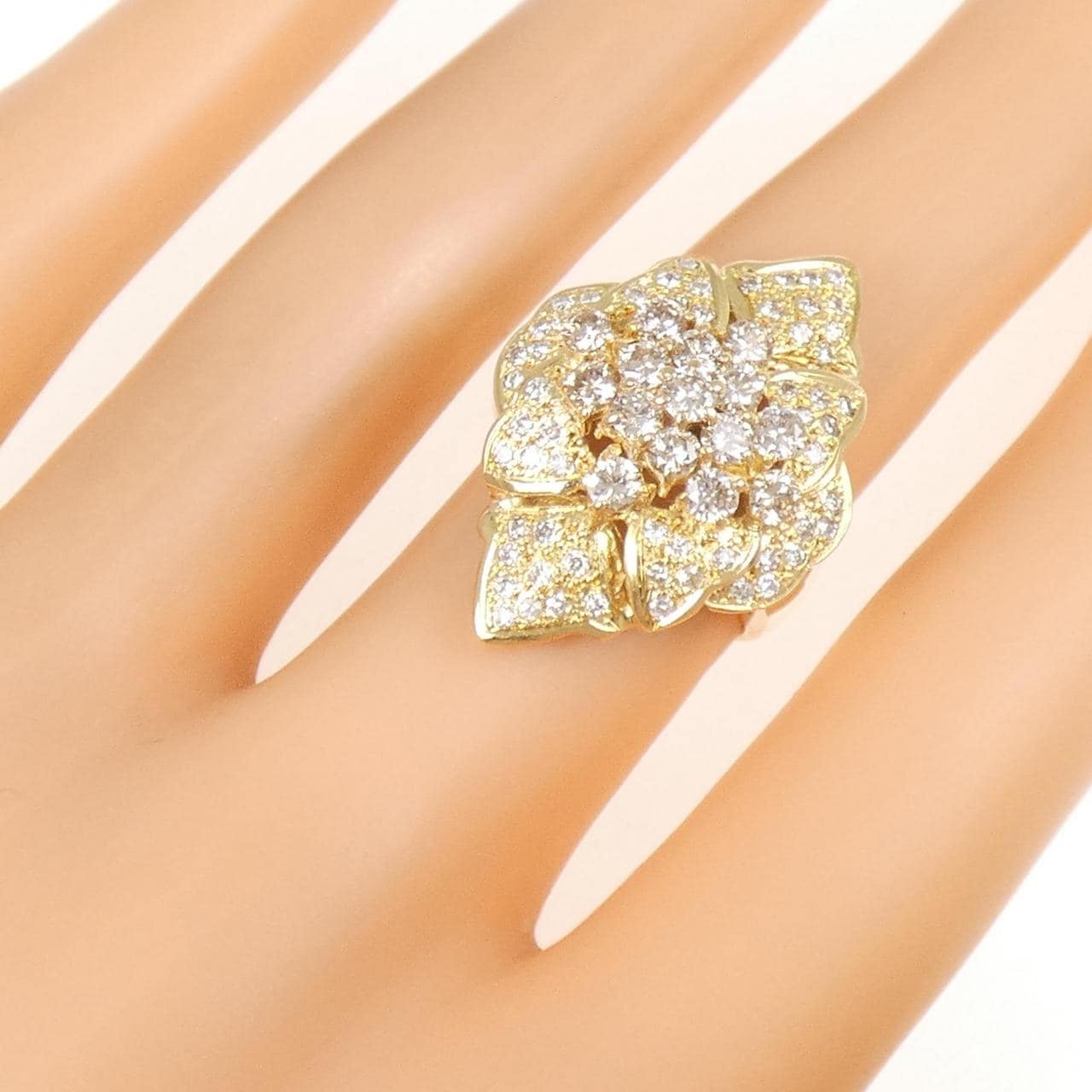 K18YG ダイヤモンド リング 1.30CT