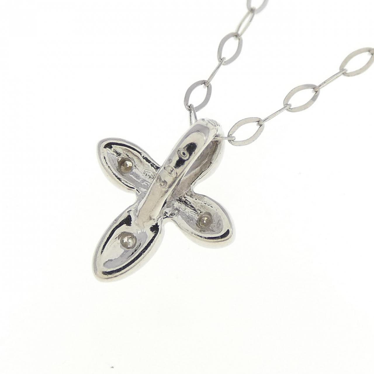 PT クロス ダイヤモンド ネックレス 0.02CT