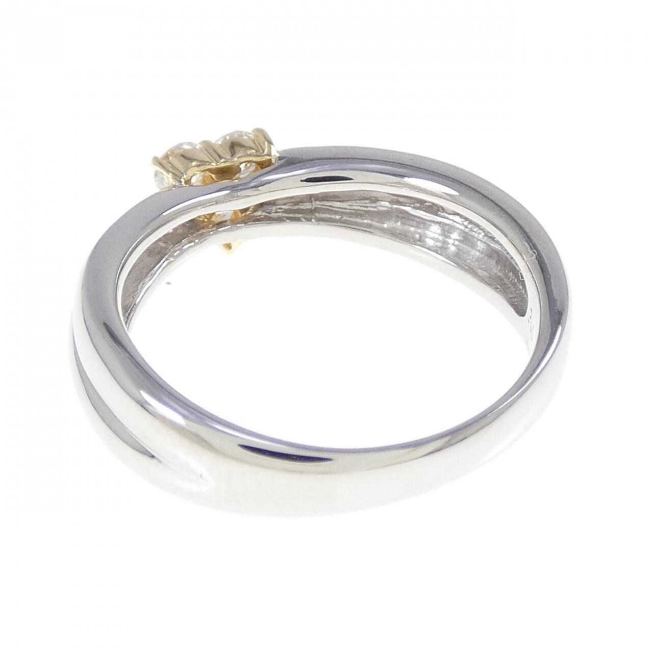 PT900/K18YG Diamond Ring 0.20CT