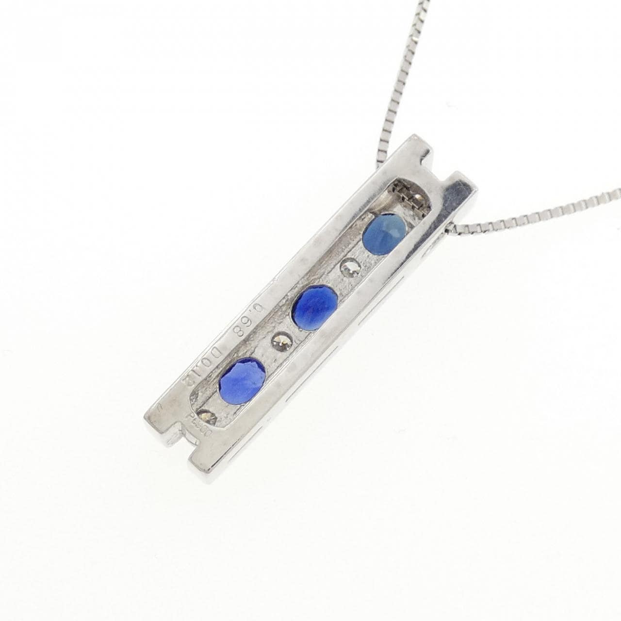 PT900/PT850 サファイヤ ネックレス 0.68CT