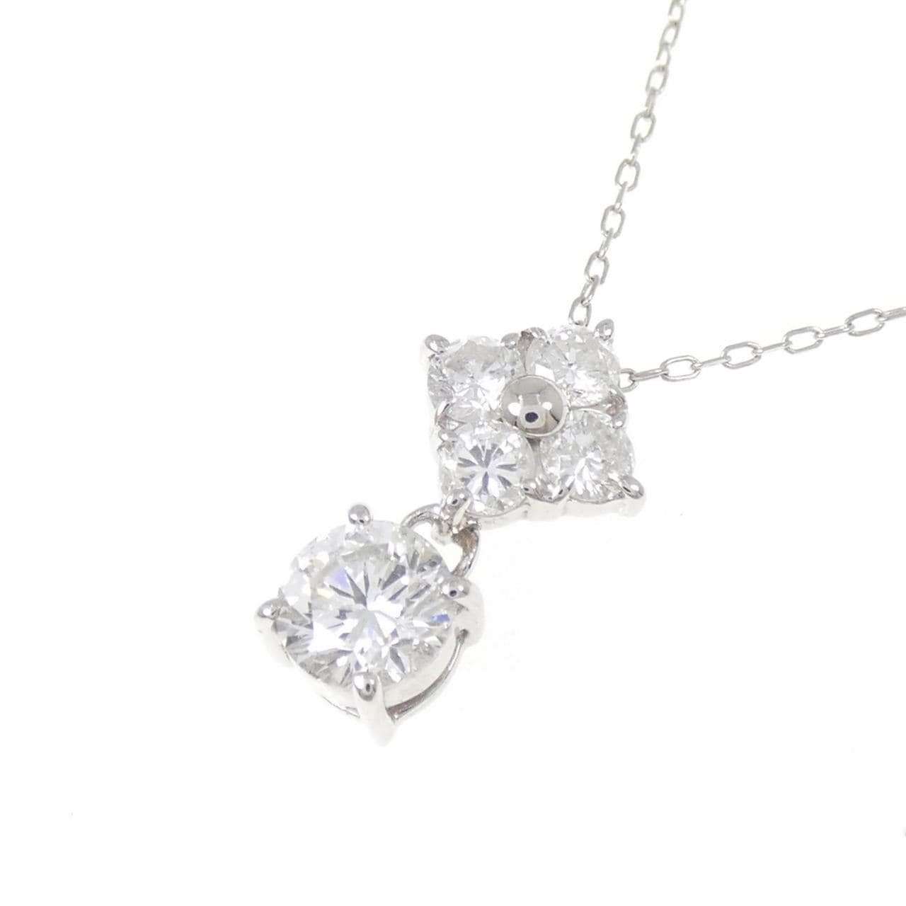 PT850 ダイヤモンド ネックレス 0.636CT G SI2 Good