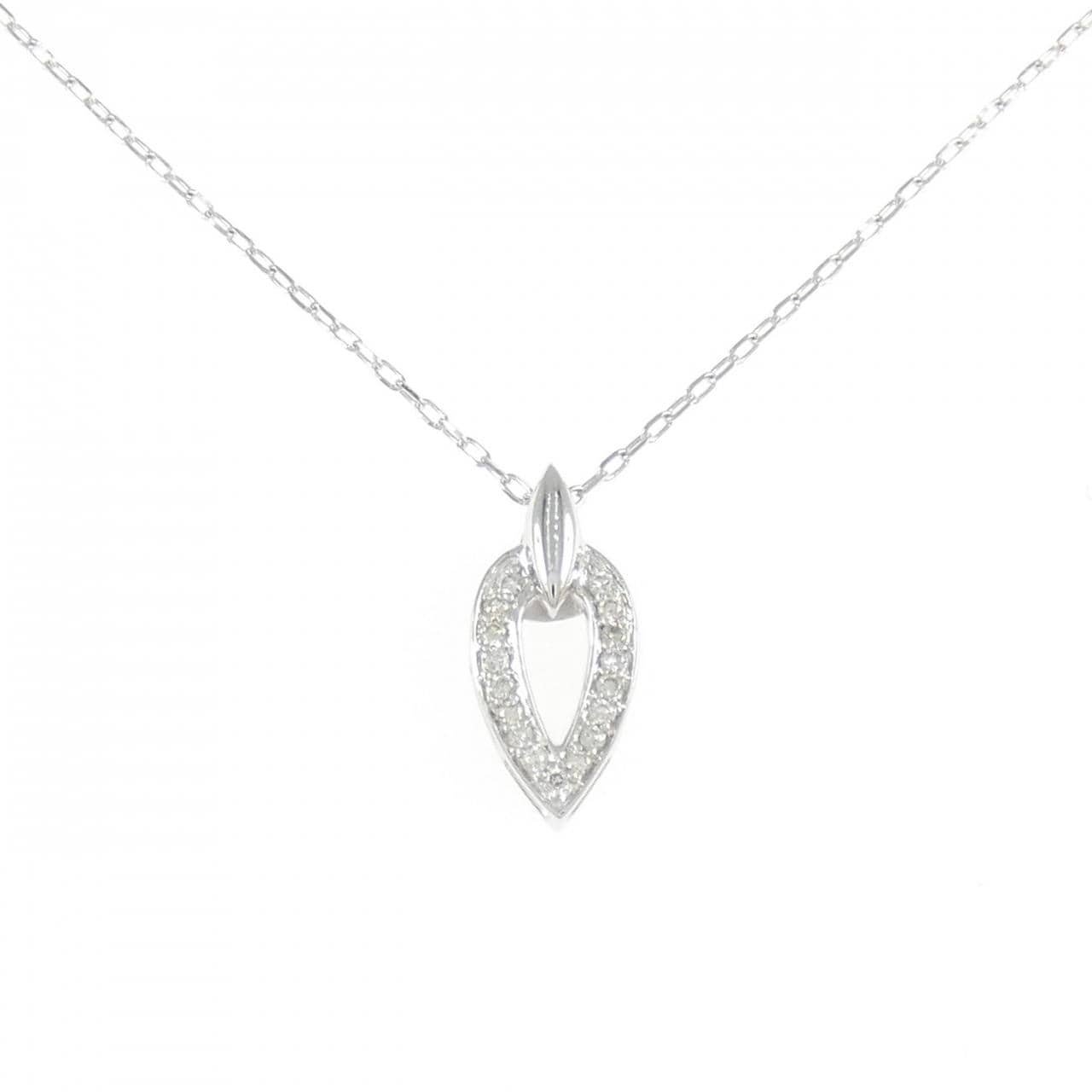 K18WG ダイヤモンド ネックレス