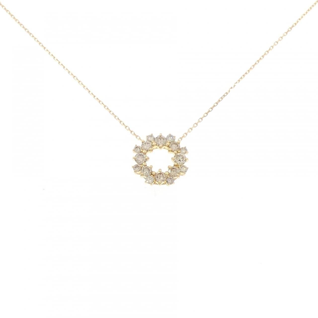 K18YG ダイヤモンド ネックレス 0.60CT