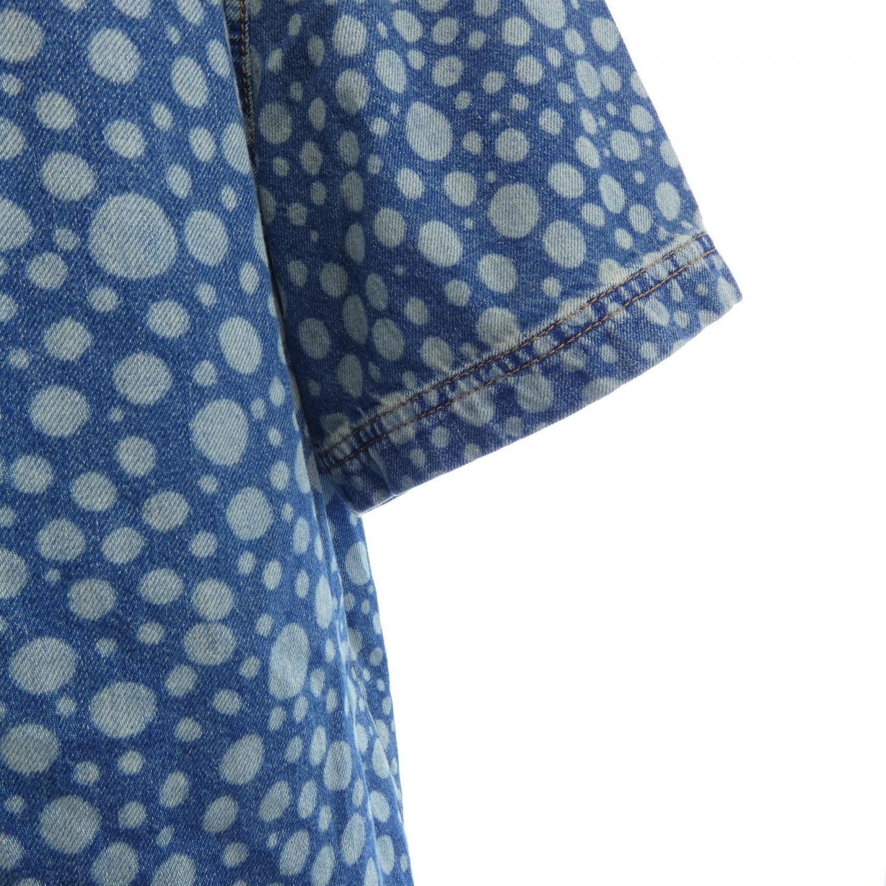 ルイヴィトン LOUIS VUITTON LV×YK インフィニティドットデニムシャツ HOS33WYN4 草間彌生 S/Sシャツ