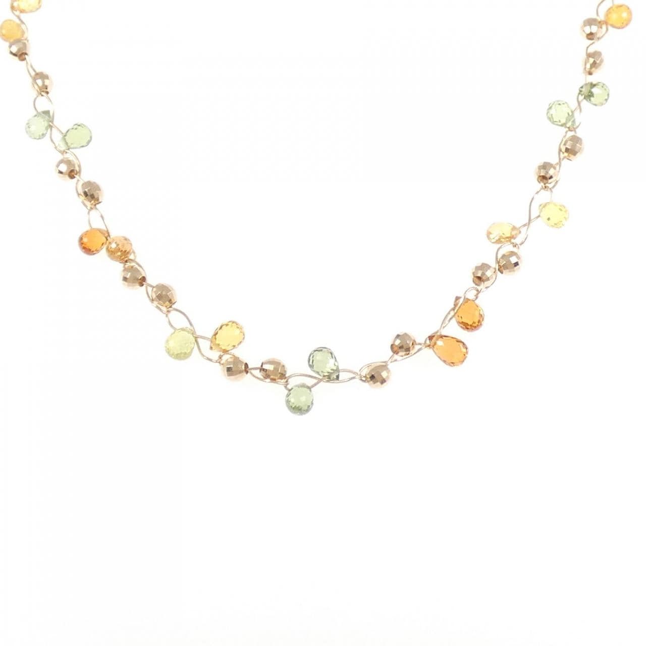 K18PG サファイヤ ネックレス 17.15CT