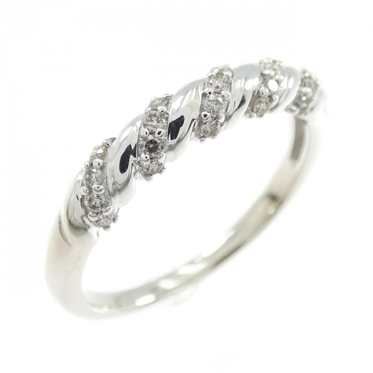 K18WG ダイヤモンド リング 0.15CT