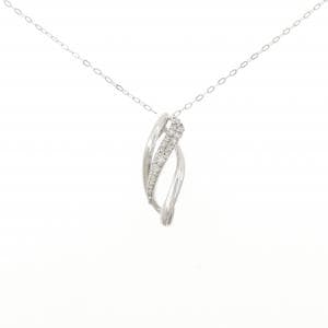 K18WG ダイヤモンド ネックレス 0.17CT