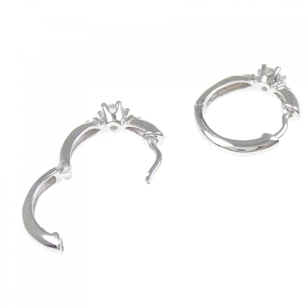 K14WG ダイヤモンド ピアス 0.32CT