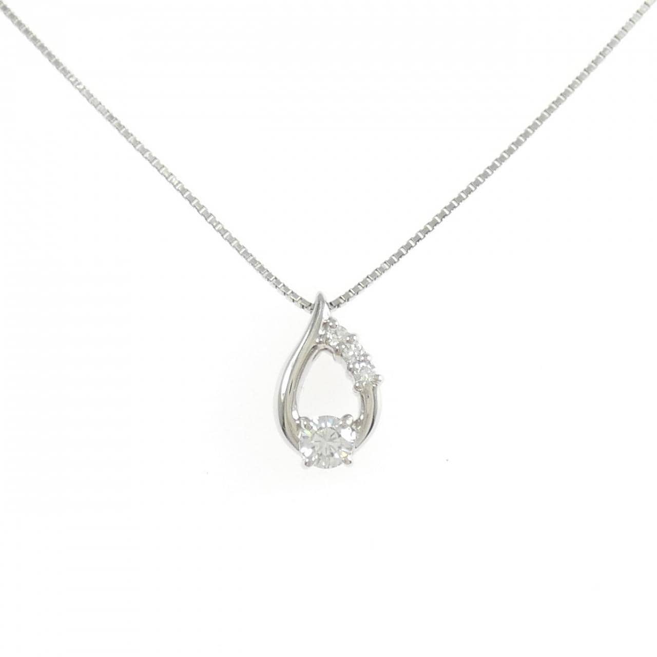 PT900/PT850 ダイヤモンド ネックレス 0.222CT D VS1 Fair