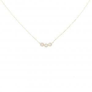 【リメイク】K18YG ダイヤモンド ネックレス 0.10CT