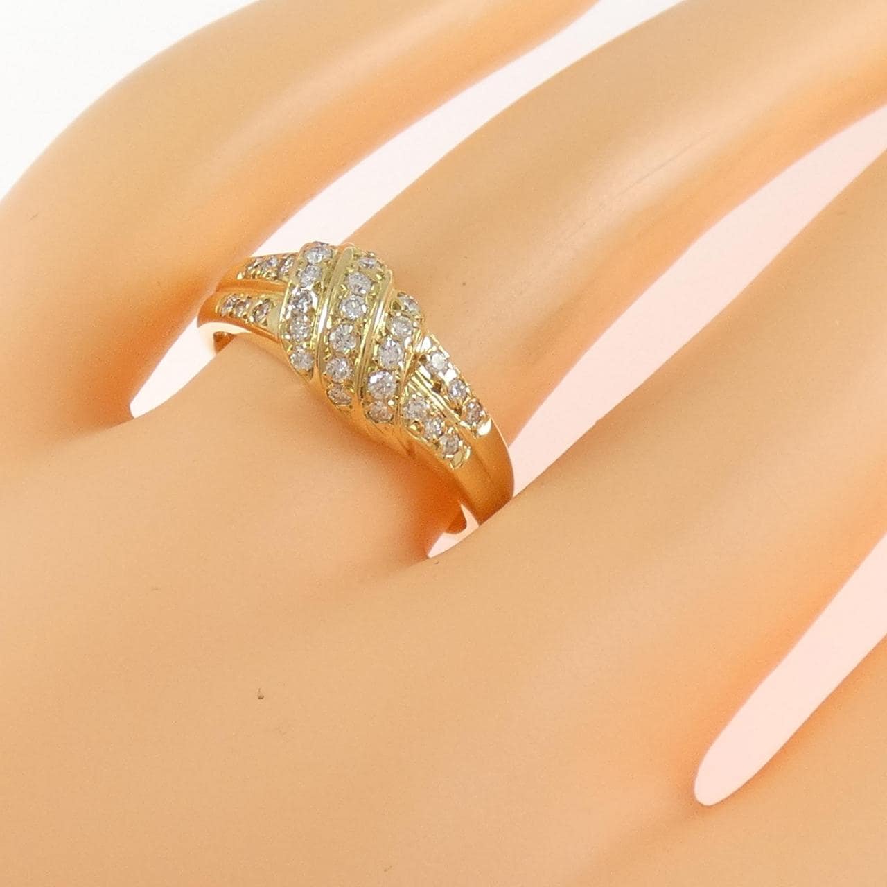 750YG ダイヤモンド リング 0.30CT