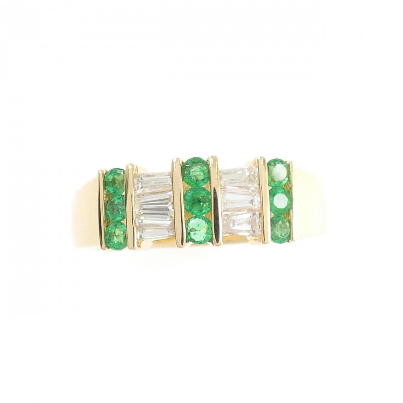 K18YG エメラルド リング 0.24CT