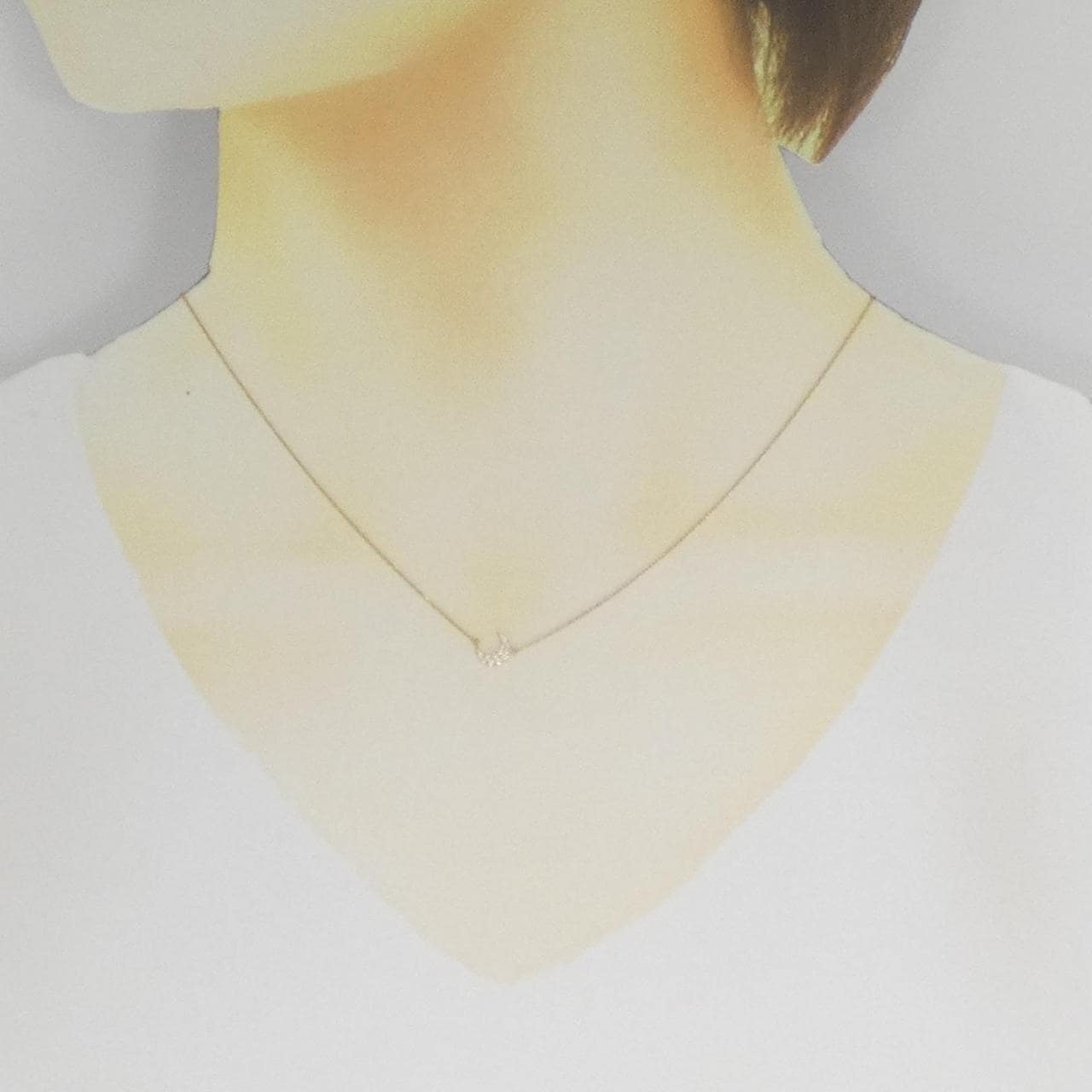 アーカー ムーン ダイヤモンド ネックレス 0.05CT