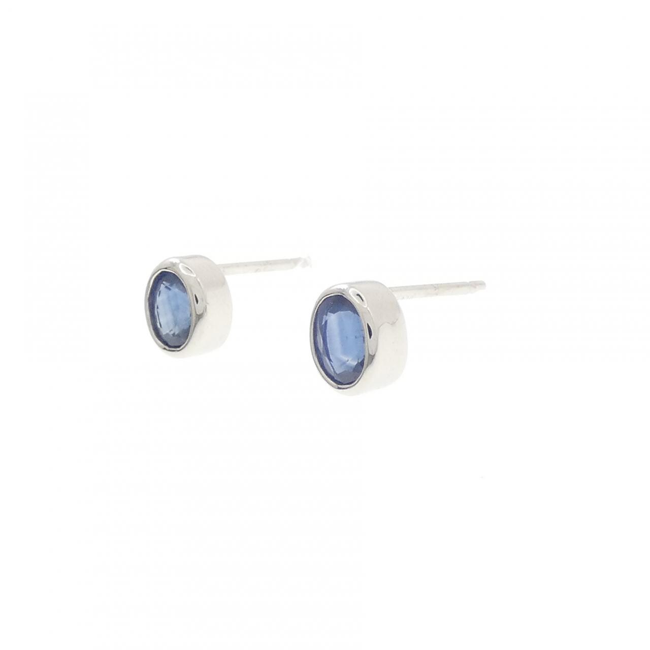 PT900 サファイヤ ピアス 1.14CT