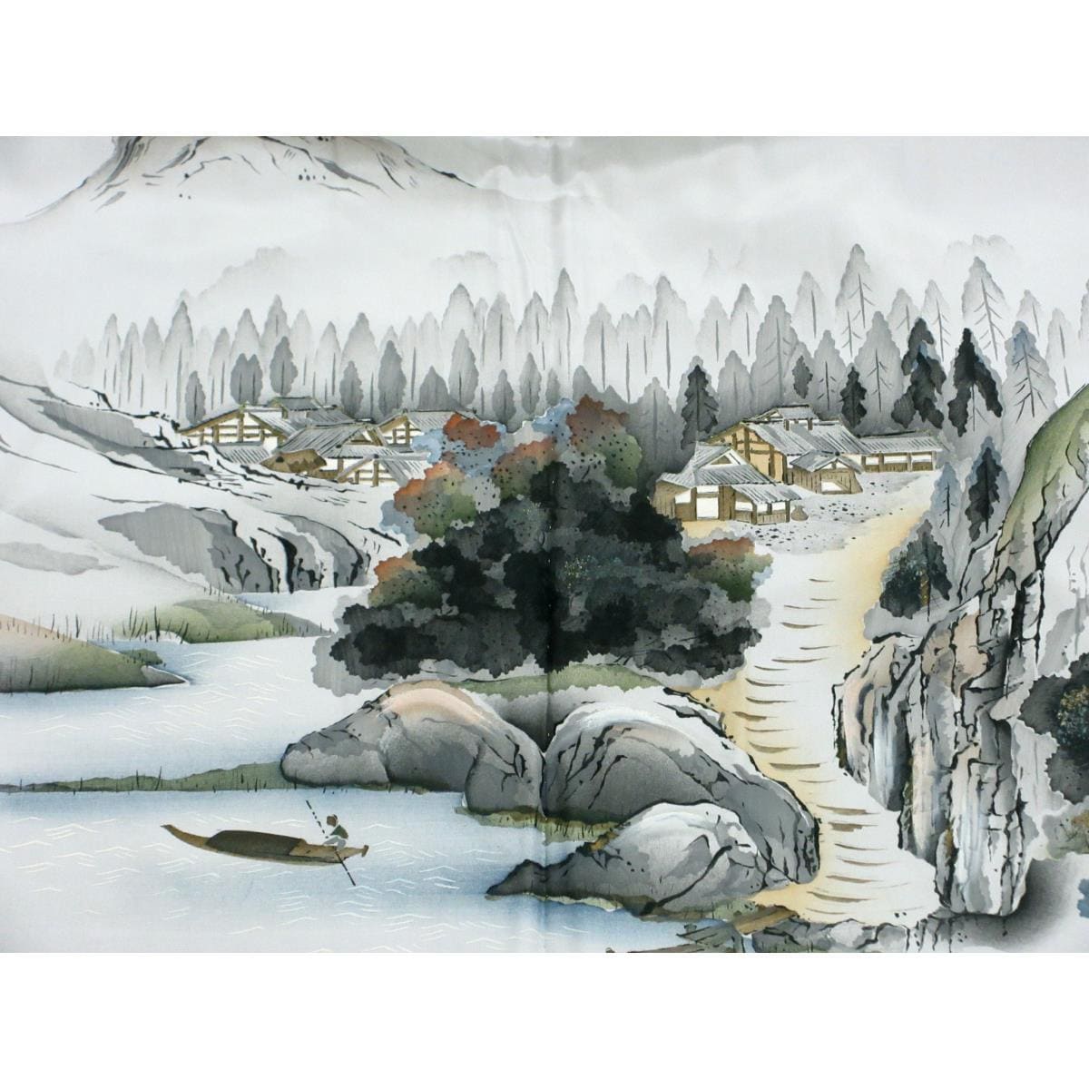 【未使用品】男物　大島紬　１００山　きもの・羽織　２点セット