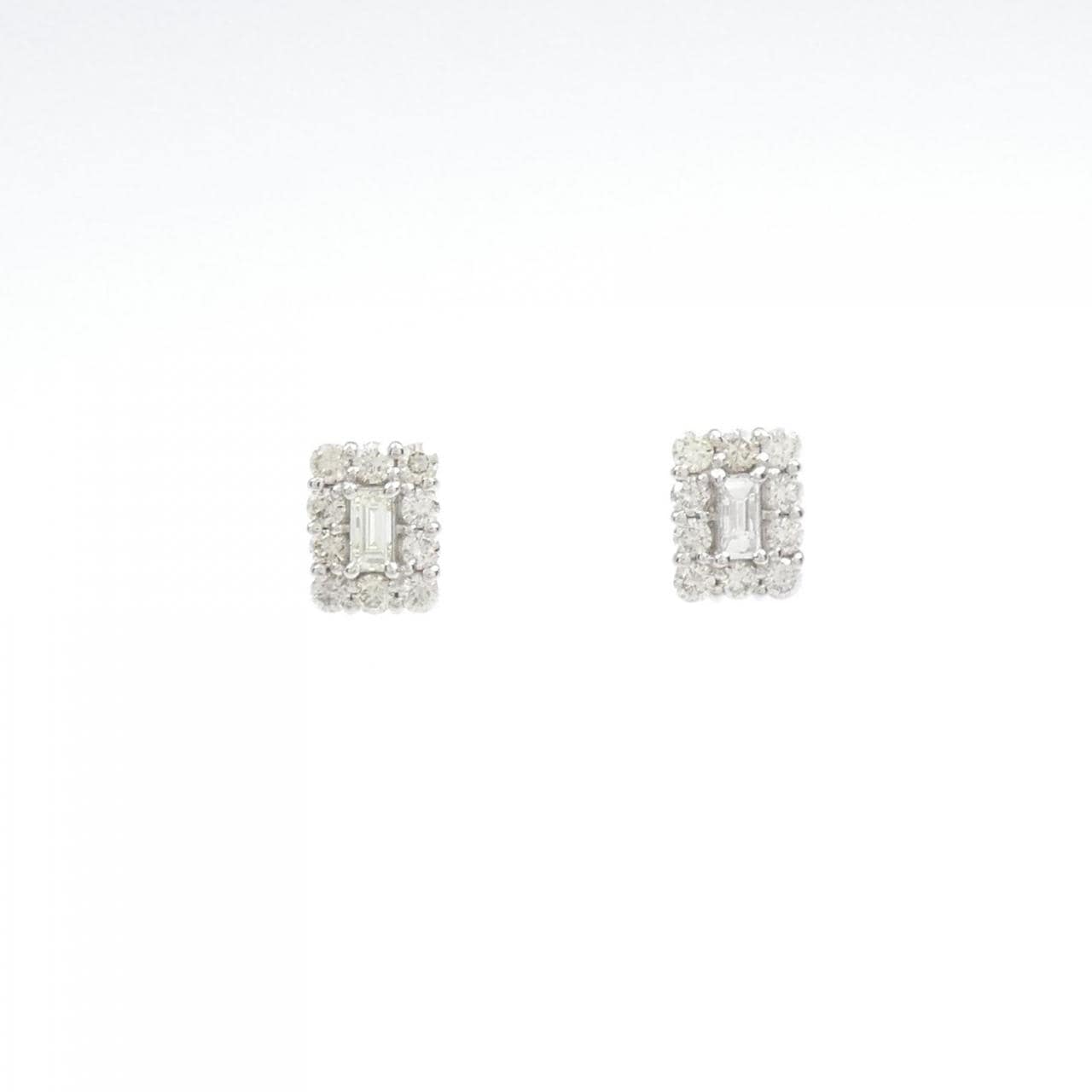 新品】PT ダイヤモンド ピアス 0.46CT-