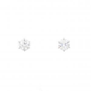 【リメイク】PT/ST ダイヤモンド ピアス 0.300CT 0.301CT E-F SI2 3EXT-EXT H&C