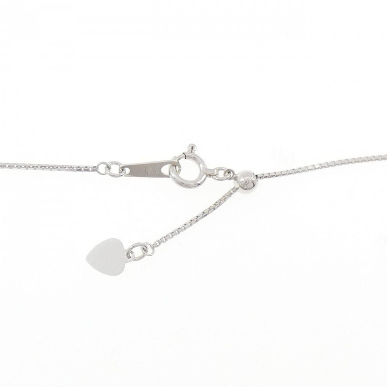 K14WG ダイヤモンド ネックレス 0.18CT