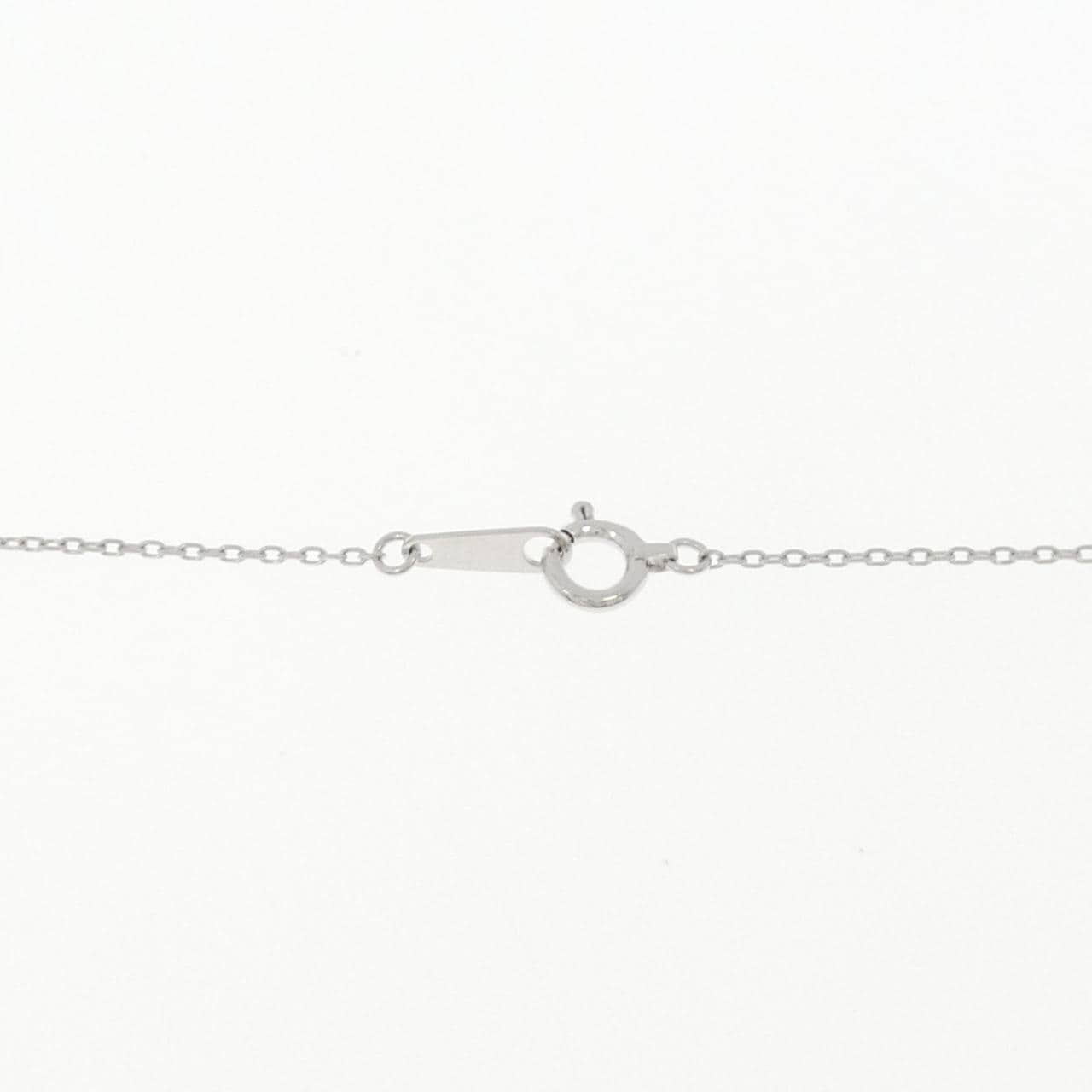 K10WG ハート ダイヤモンド ネックレス 0.1CT