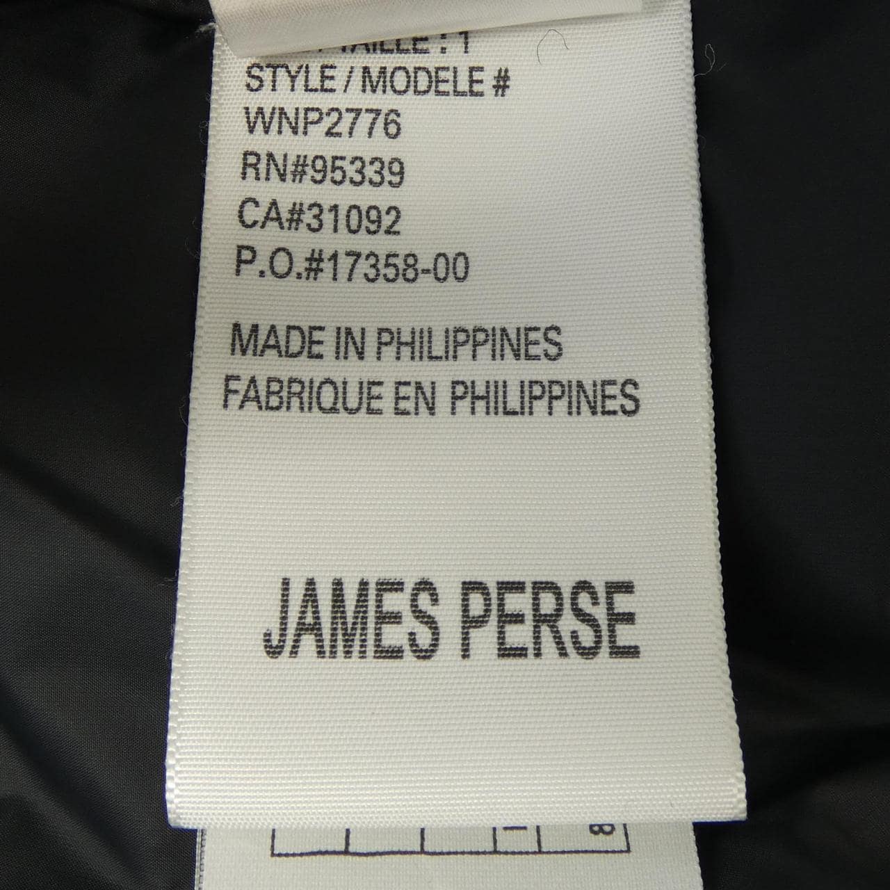 ジェームスパース JAMES PERSE ダウンベスト