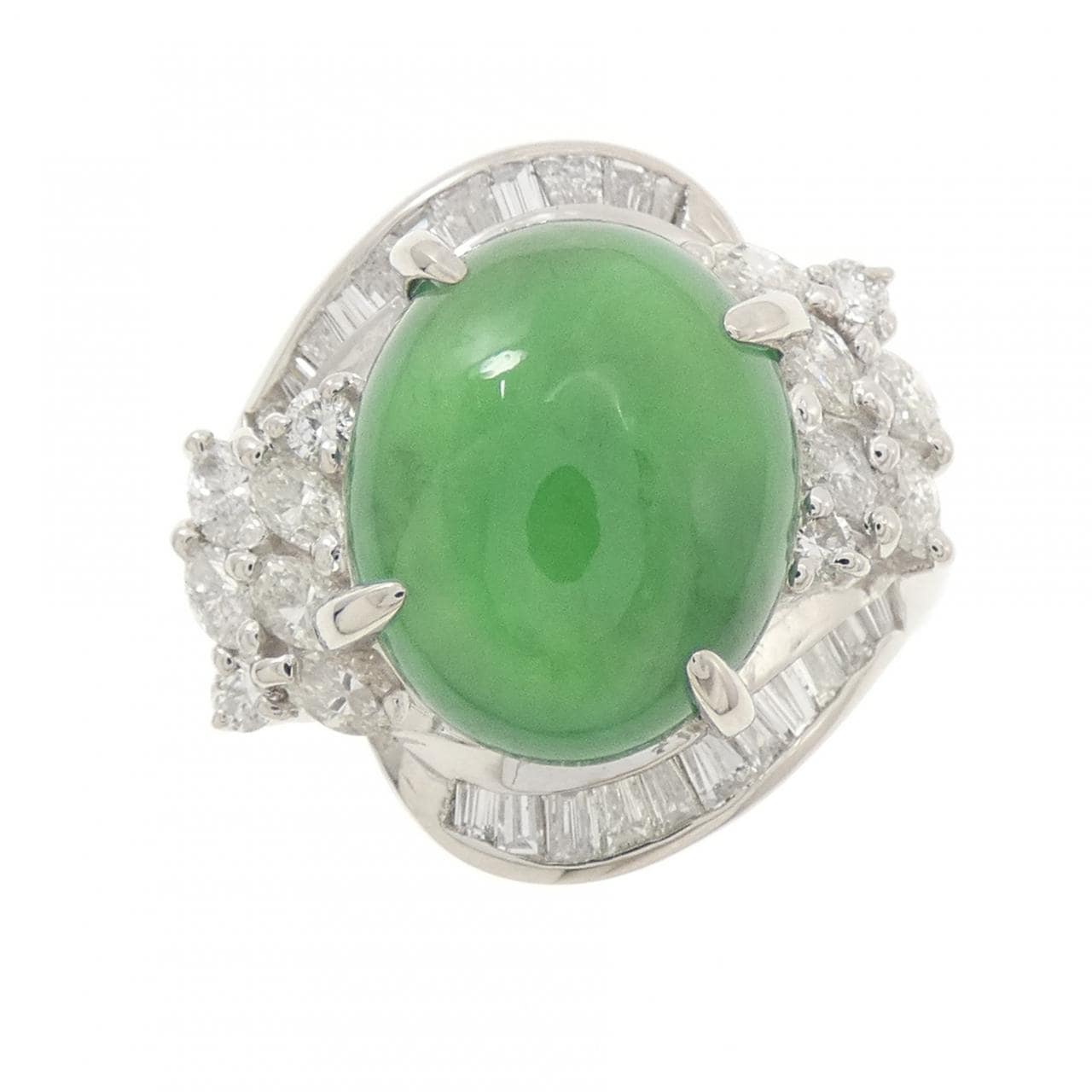 PT900 ヒスイ リング 7.501CT