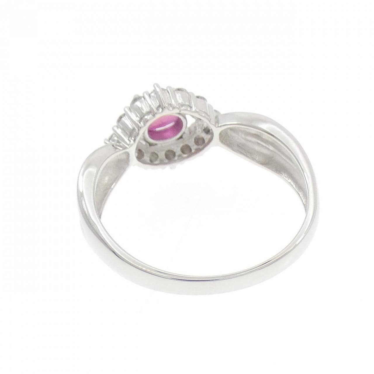 PT900 ルビー リング 0.50CT