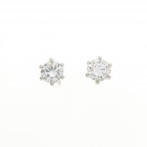 【リメイク】PT900/ST ダイヤモンド ピアス 0.252CT 0.258CT G-F VS1-2 VG-G