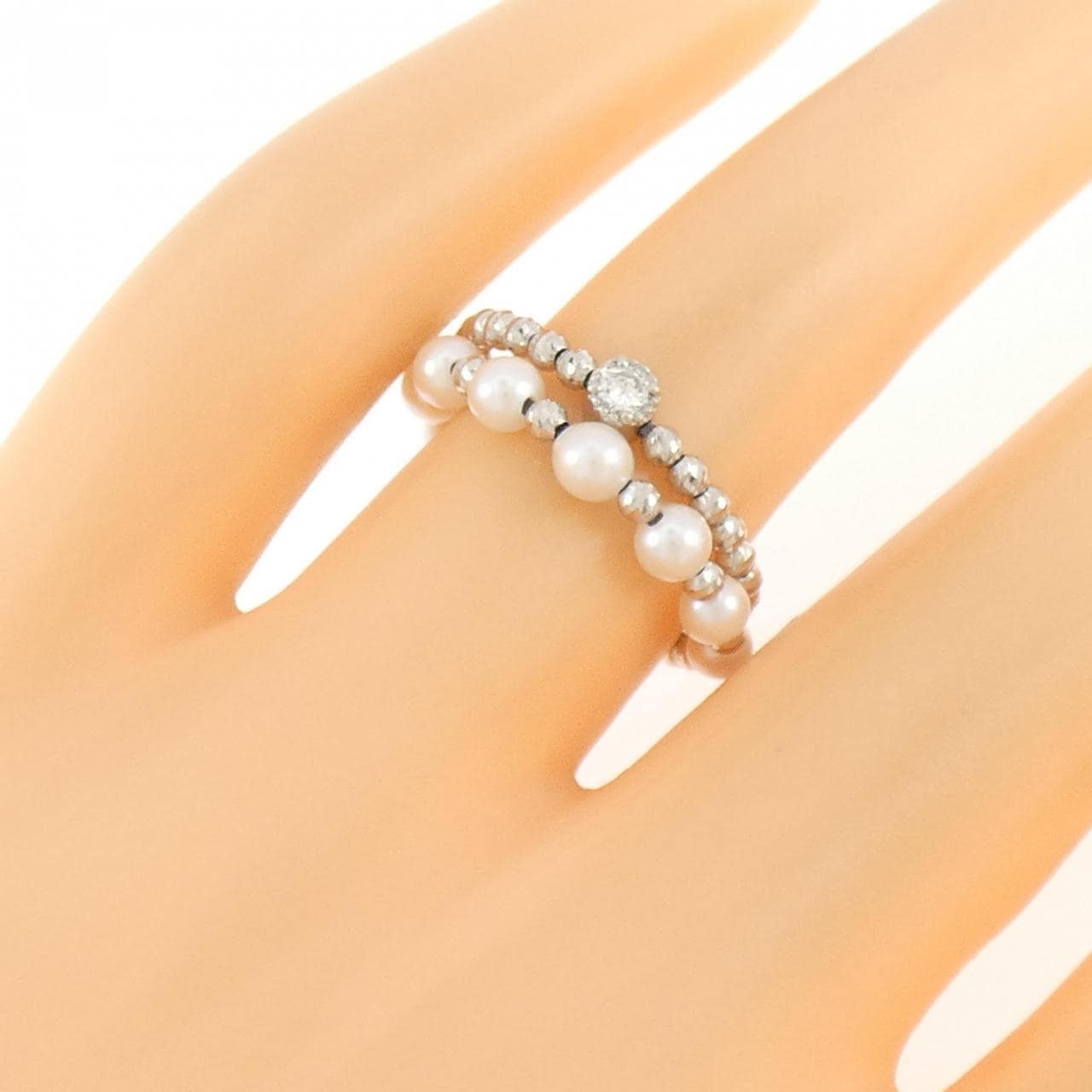 【新品】PT850 アコヤパール リング