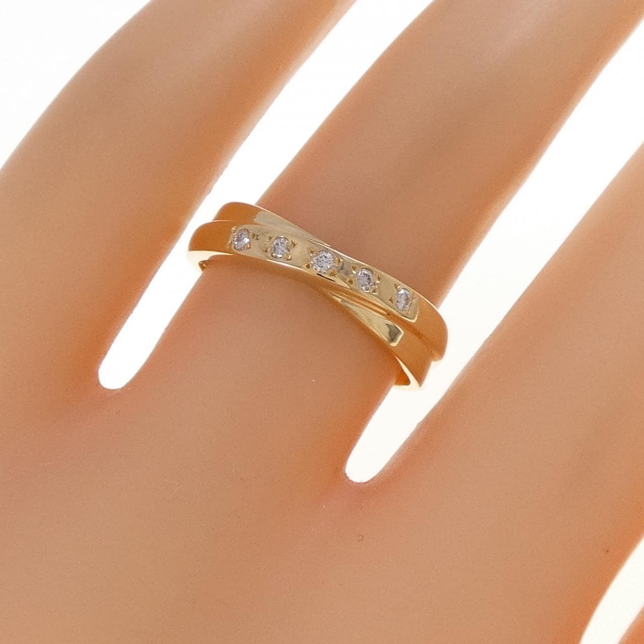 K18YG ダイヤモンド リング 0.06CT