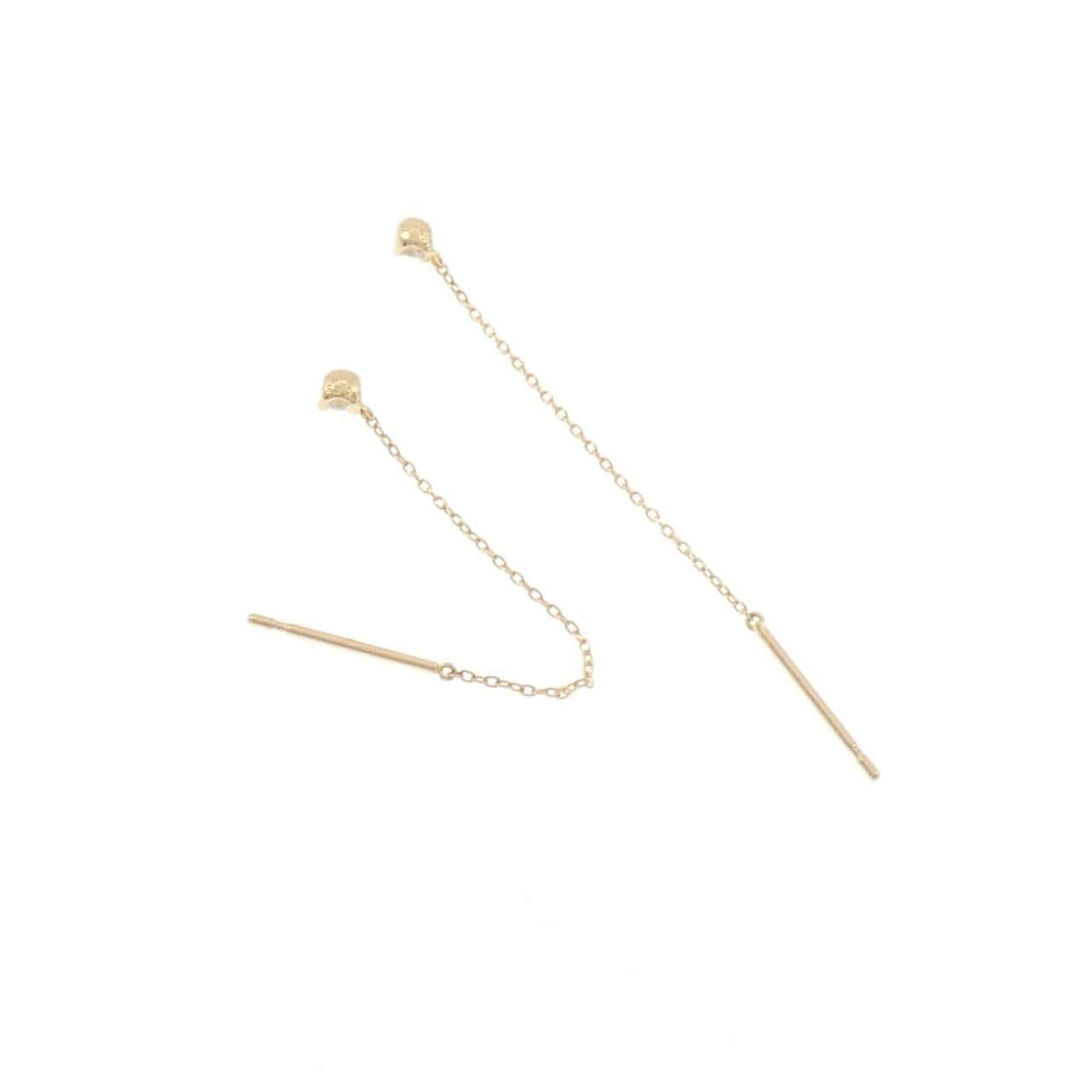 K18YG ダイヤモンド ピアス 0.10CT