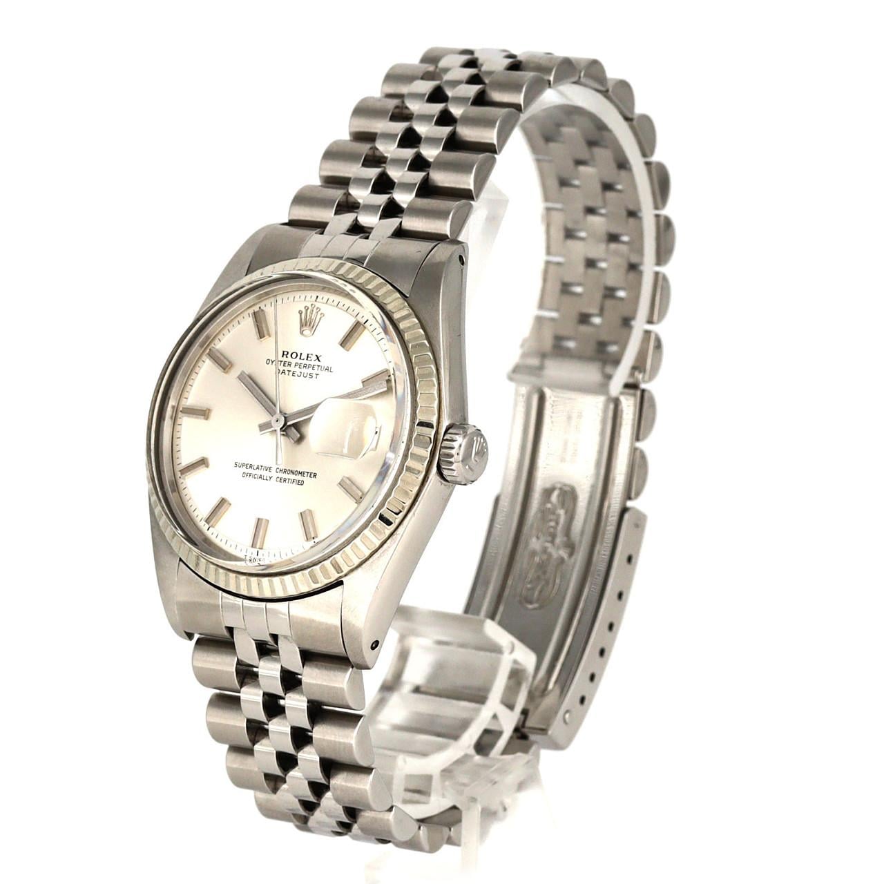 【ノーメンテナンス還元価格】ロレックス デイトジャスト“ワイドボーイ” 1601 SSxWG 自動巻 3番台