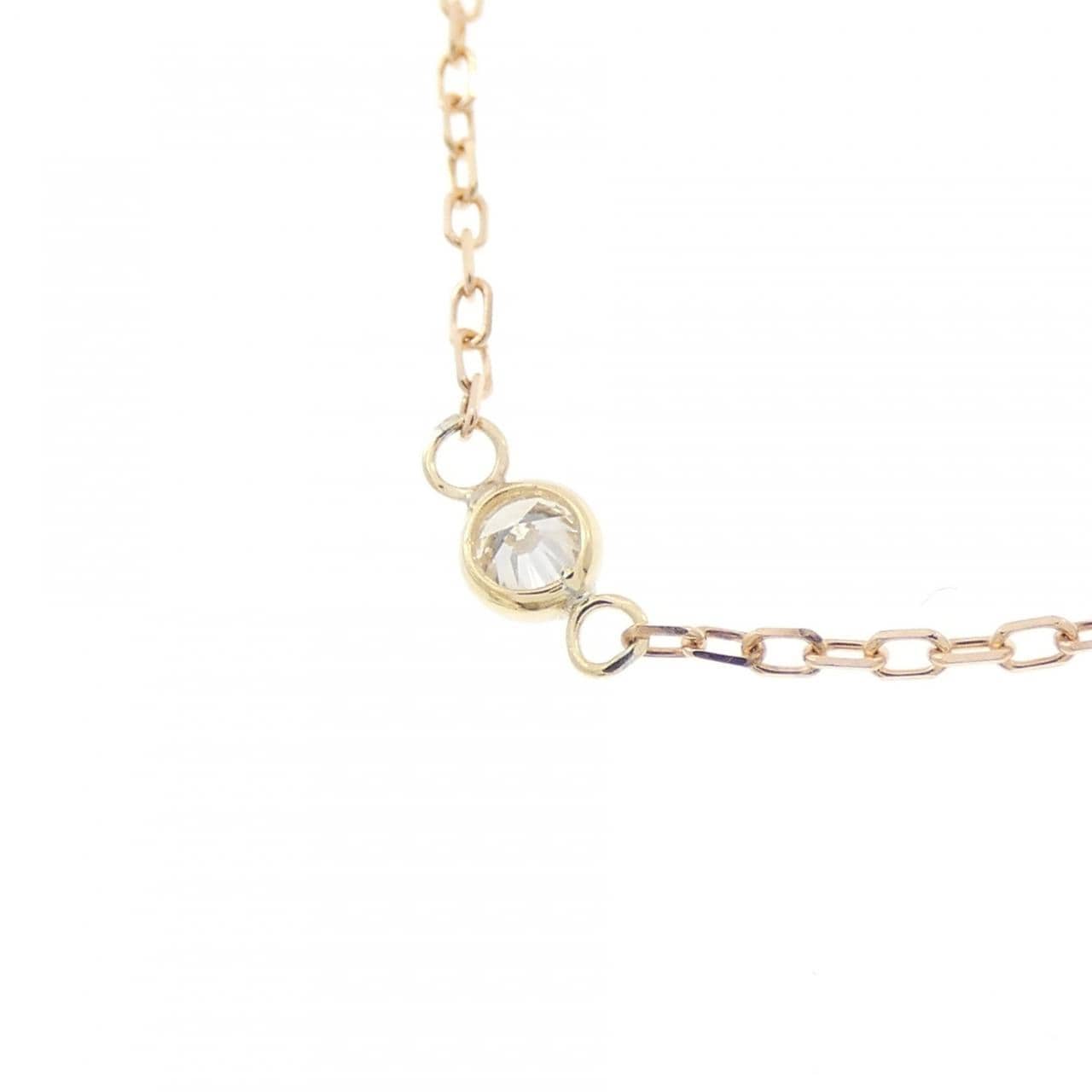 K18PG/K18YG ダイヤモンド ネックレス 0.20CT