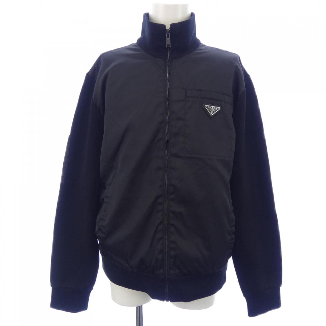 プラダ PRADA トライアングルロゴ ナイロンディテールフリースジャケット UJL189 S212 1YFJ ブルゾン