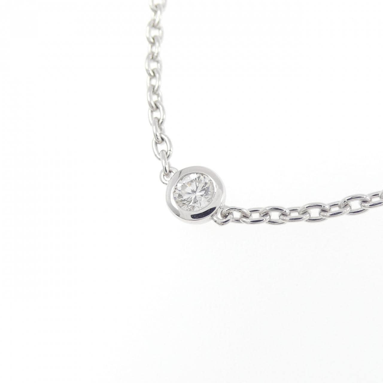 K18WG ダイヤモンド ネックレス 1.06CT