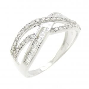 K18WG ダイヤモンド リング 0.30CT