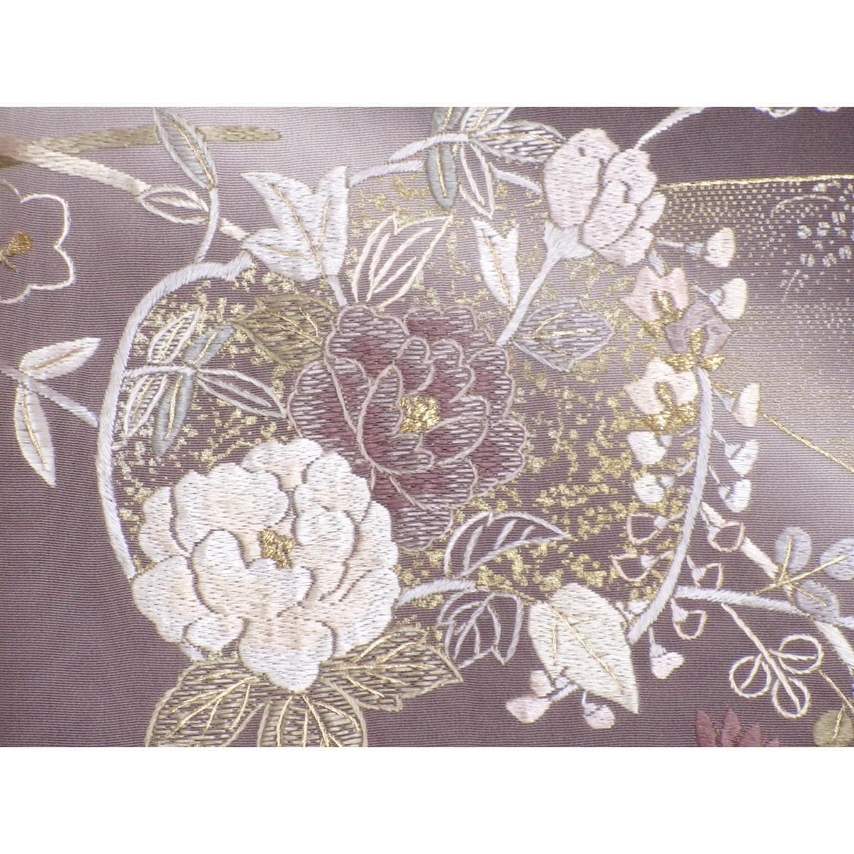 訪問着　金彩刺繍加工　ボカシ染
