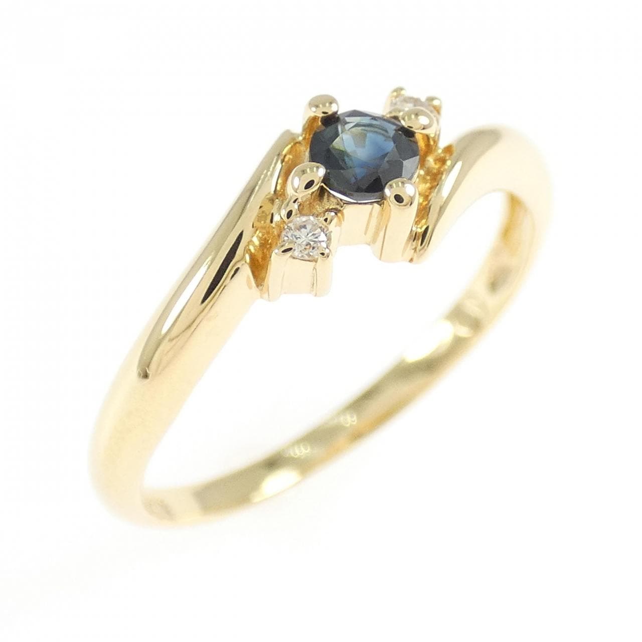 K18YG sapphire ring