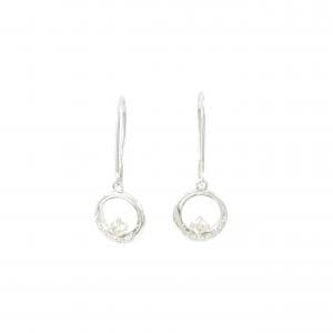 PT900 ダイヤモンド ピアス 0.10CT