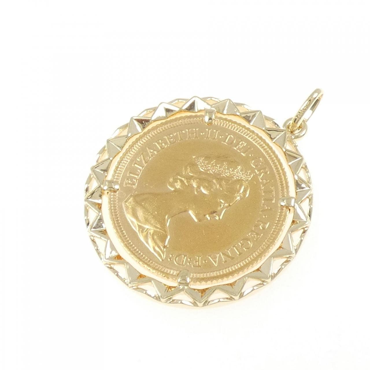 14KT(枠) コイン ペンダント