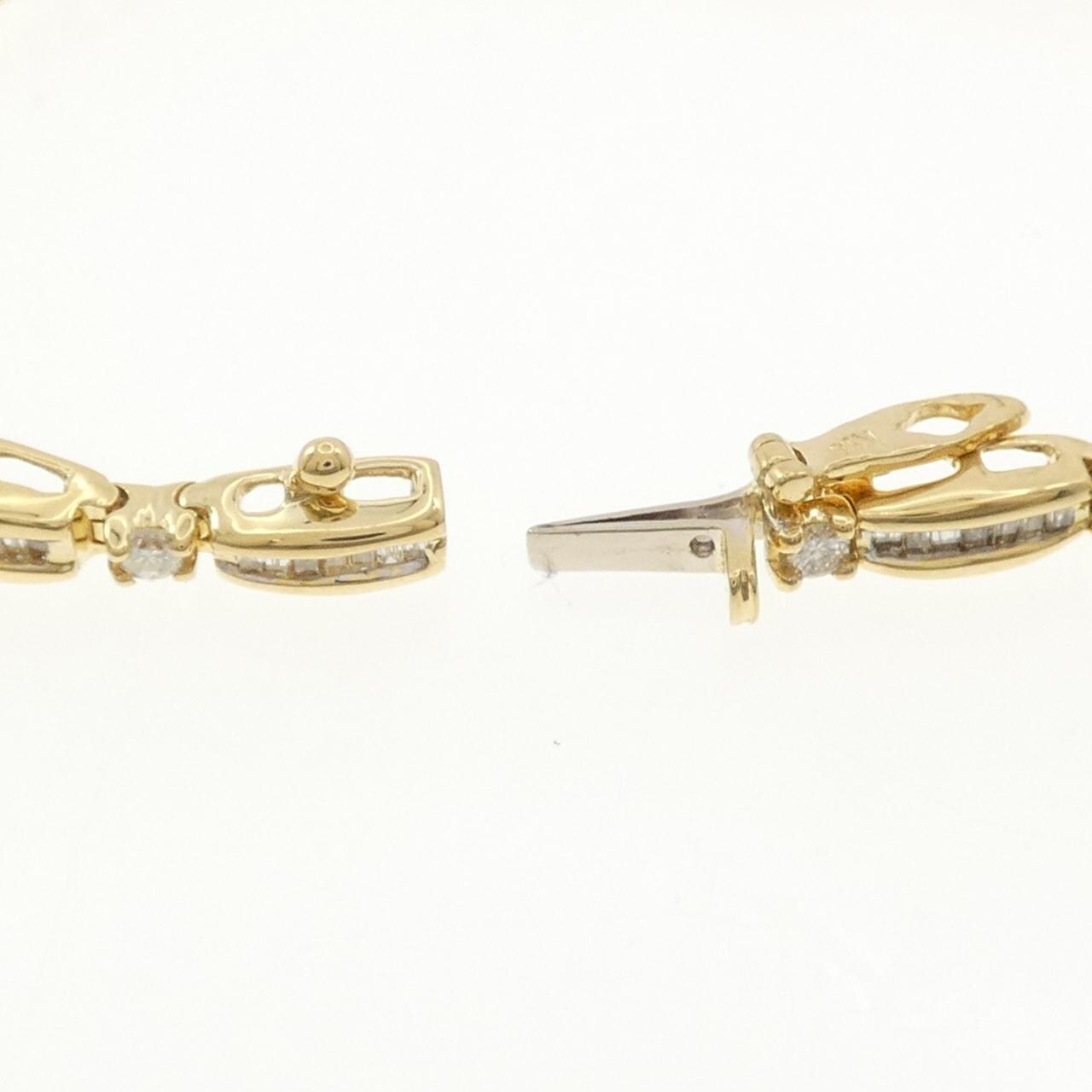 K18YG ダイヤモンド ブレスレット 2.0CT