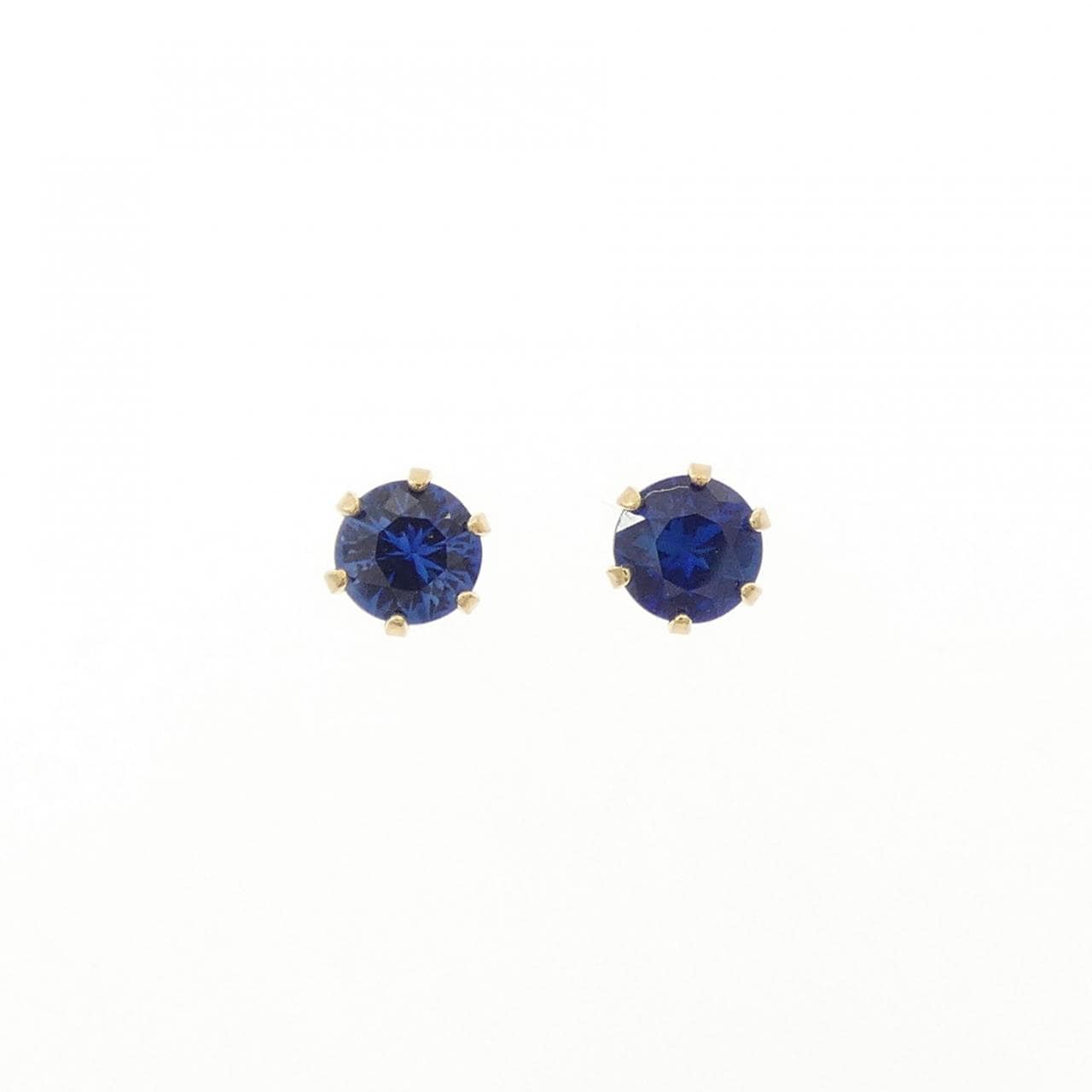 【新品】K18YG サファイヤ ピアス 0.20CT