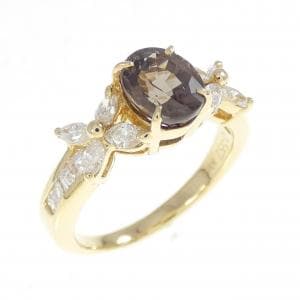 K18YG ガーネット リング 1.54CT