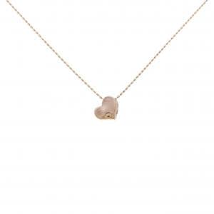 K10PG ハート ダイヤモンド ネックレス 0.02CT