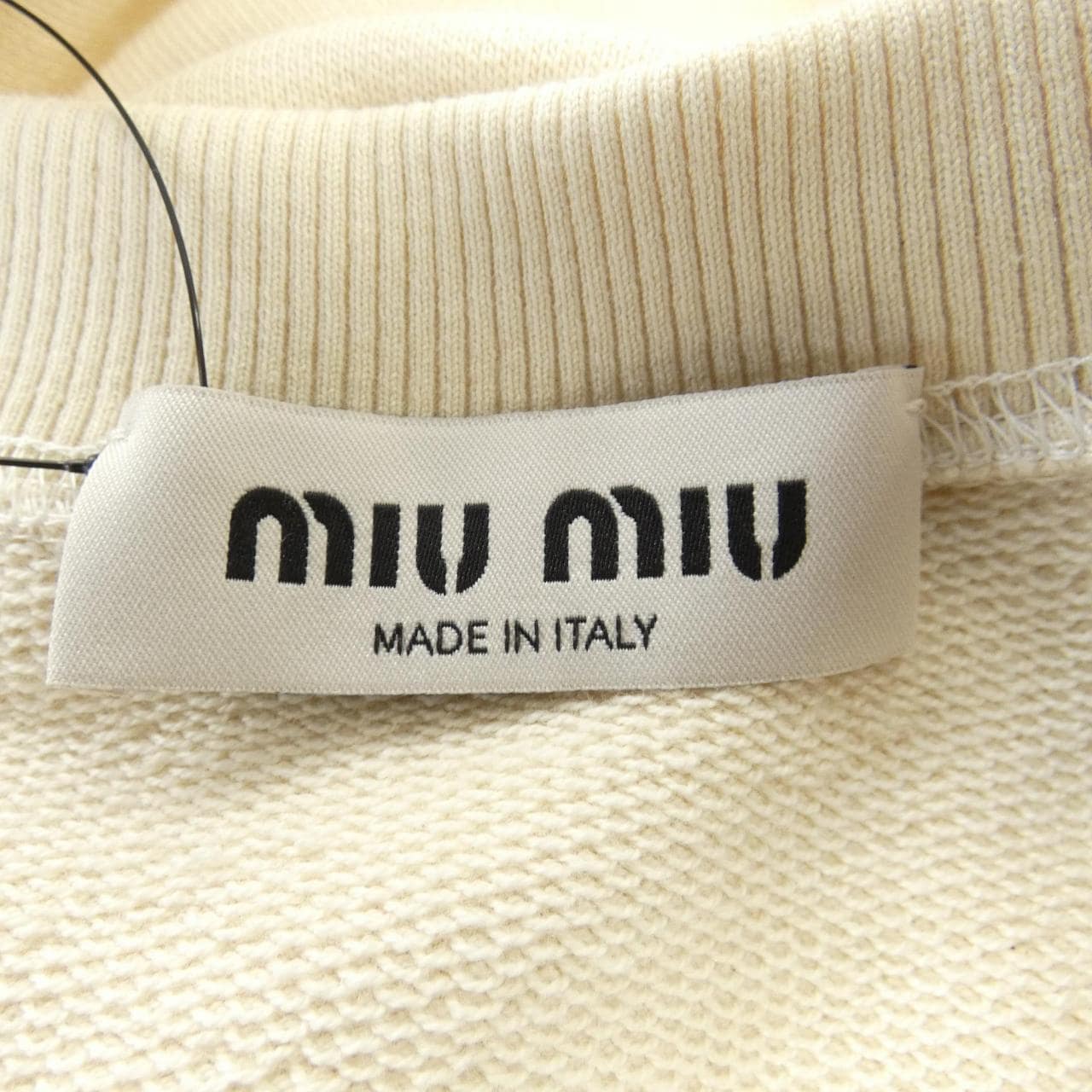ミュウミュウ MIU MIU エンブロイダリーロゴ MJL984 S000 14AQ スウェット