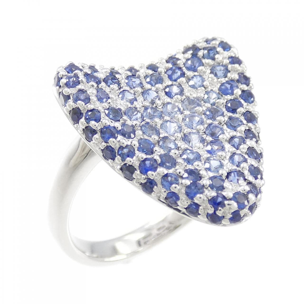 750WG Pave Sapphire Ring 1.75CT