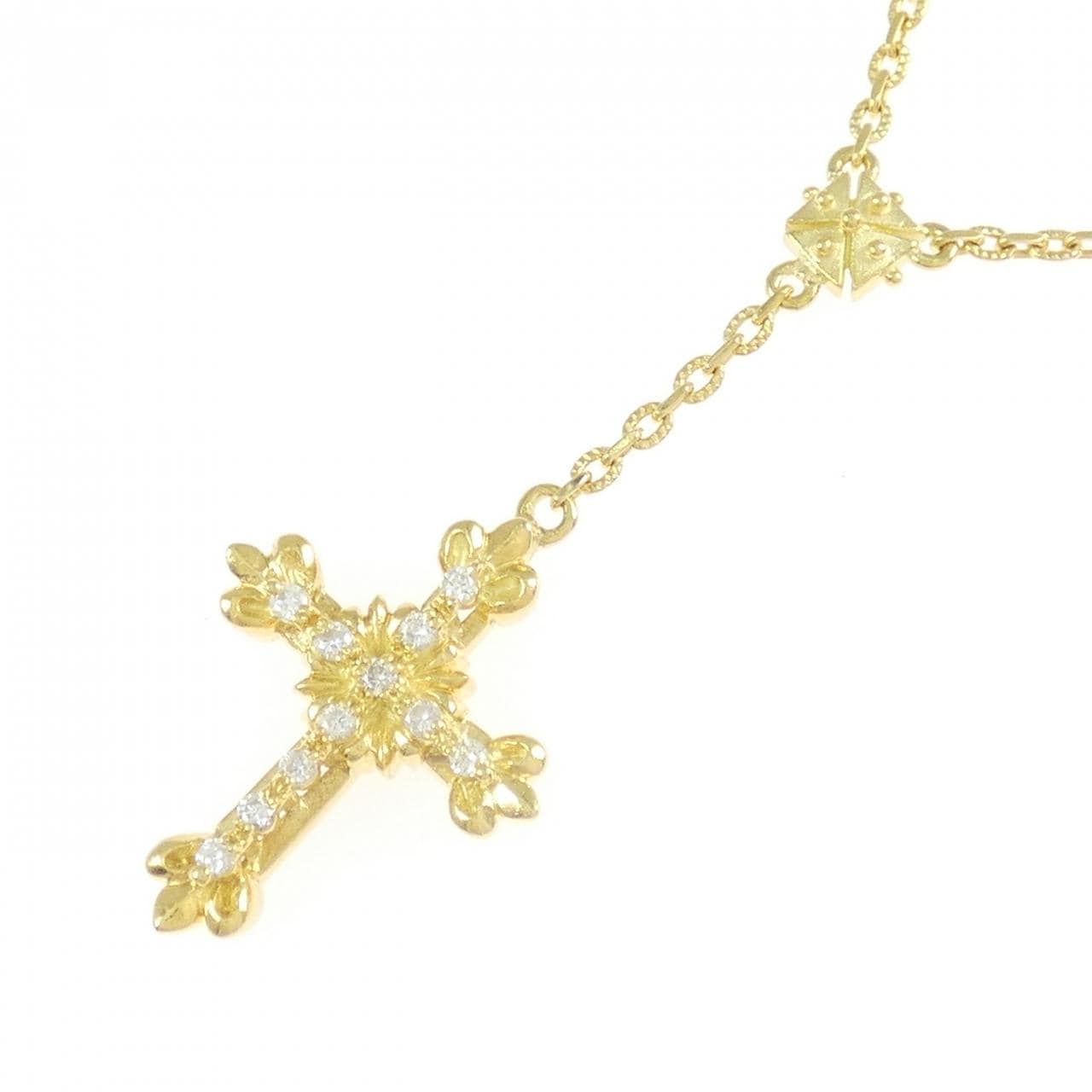 AHKAH Cross Diamond Necklace 0.10CT