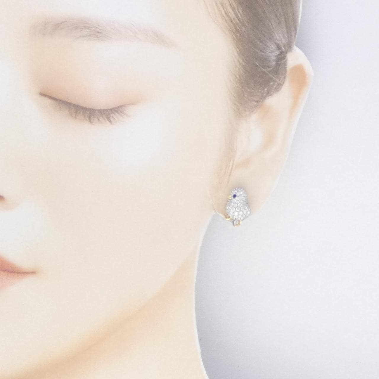 ギメル サファイヤ イヤリング 0.045CT