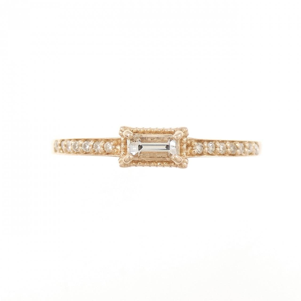 K18PG ダイヤモンド リング 0.15CT